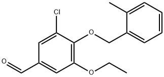 3-Chloro-5-ethoxy-4-(2-methyl-benzyloxy)-benzaldehyde 结构式