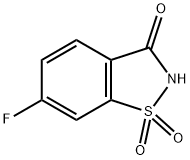 6-氟苯并[D]异噻唑-3(2H)-酮1,1-二氧化物 结构式