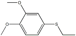 4-ethylsulfanyl-1,2-dimethoxybenzene 结构式