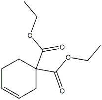 diethyl cyclohex-3-ene-1,1-dicarboxylate 结构式