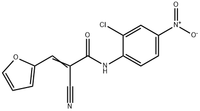 (E)-N-(2-chloro-4-nitrophenyl)-2-cyano-3-(furan-2-yl)acrylamide 结构式