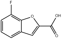 7-氟苯并呋喃-2-羧酸 结构式