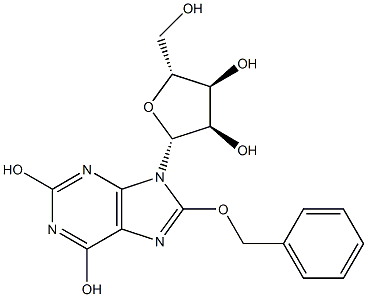 Xanthosine,8-(phenylmethoxy)- (9CI) 结构式