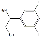 2-氨基-2-(3,5-二氟苯基)乙醇 结构式