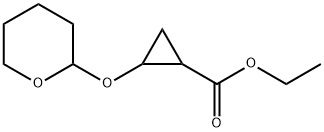 ETHYL 2-(TETRAHYDRO-2H-PYRAN-2-YLOXY)CYCLOPROPANECARBOXYLAT 结构式