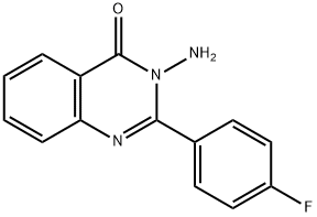 3-AMINO-2-(4-FLUOROPHENYL)QUINAZOLIN-4(3H)-ONE 结构式