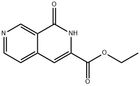1-氧代-1,2-二氢-2,7-萘啶-3-羧酸乙酯 结构式