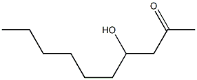 2-Decanone, 4-hydroxy- 结构式