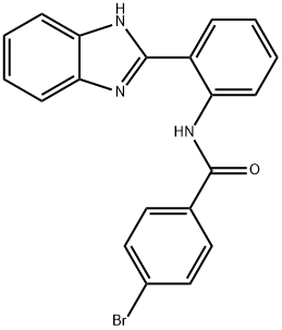 N-(2-(1H-benzo[d]imidazol-2-yl)phenyl)-4-bromobenzamide 结构式