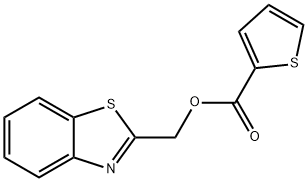 benzo[d]thiazol-2-ylmethyl thiophene-2-carboxylate 结构式