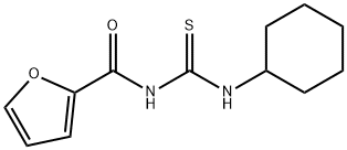 N-[(cyclohexylamino)carbonothioyl]-2-furamide 结构式