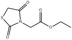 (2,4-Dioxo-thiazolidin-3-yl)-acetic acid ethyl ester 结构式