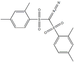 双(2,4-二甲基苯基磺酰基)重氮甲烷 结构式