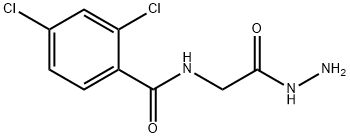 2,4-dichloro-N-(2-hydrazinyl-2-oxoethyl)benzamide 结构式