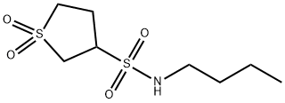 N-butyltetrahydrothiophene-3-sulfonamide 1,1-dioxide 结构式