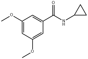 N-cyclopropyl-3,5-dimethoxybenzamide 结构式