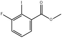 2-碘-3-氟苯甲酸甲酯 结构式