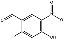 2-氟-4-羟基-5-硝基苯甲醛 结构式