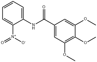 3,4,5-trimethoxy-N-(2-nitrophenyl)benzamide 结构式