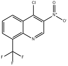 4-氯-3-硝基-8-(三氟甲基)喹啉 结构式