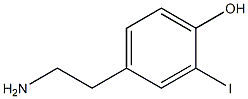 Phenol, 4-(2-aminoethyl)-2-iodo- 结构式