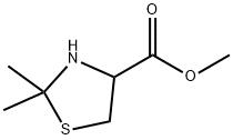 4-Thiazolidinecarboxylic acid, 2,2-dimethyl-, methyl ester 结构式