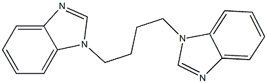 1,4-双(1H-苯并[D]咪唑-1-基)丁烷 结构式