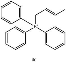 (E)-丁-2-烯-1-溴化基三苯基磷 结构式
