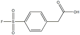 2-[4-(氟磺酰基)苯基]乙酸 结构式