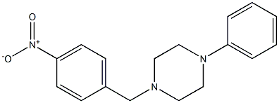 Piperazine,1-[(4-nitrophenyl)methyl]-4-phenyl- 结构式