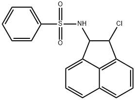 N-(2-chloro-1,2-dihydroacenaphthylen-1-yl)benzenesulfonamide 结构式