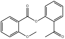 2-Methoxy-benzoic acid 2-acetyl-phenyl ester 结构式
