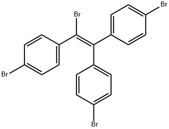 4,4',4''-(2-Bromoethene-1,1,2-triyl)tris(bromobenzene) 结构式