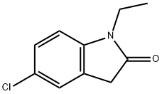 5-氯-1-乙基吲哚啉-2-酮 结构式