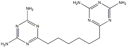 1,3,5-Triazine-2,4-diamine,6,6'-(1,6-hexanediyl)bis- 结构式