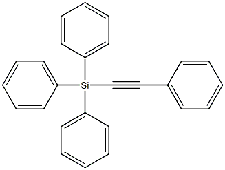 Silane, triphenyl(phenylethynyl)- 结构式