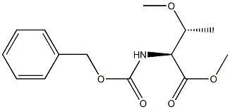 L-Threonine, O-methyl-N-[(phenylmethoxy)carbonyl]-, methyl ester 结构式