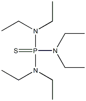 Phosphorothioic triamide, hexaethyl- 结构式