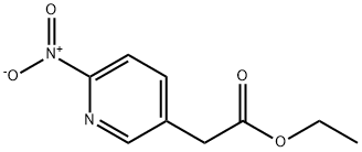 3-PYRIDINEACETIC ACID, 6-NITRO-, ETHYL ESTER 结构式