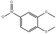 2-Methoxy-1-methylsulfanyl-4-nitro-benzene 结构式