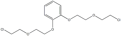 1,2-bis[2-(2-chloroethoxy)ethoxy]benzene 结构式