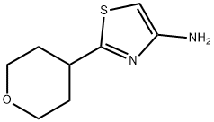 2-(四氢-2H-吡喃-4-基)噻唑-4-胺 结构式