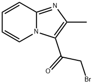 2-bromo-1-(2-methylimidazo[1,2-a]pyridin-3-yl)ethanone 结构式