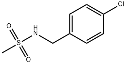 N-(4-氯苄基)甲磺酰胺 结构式