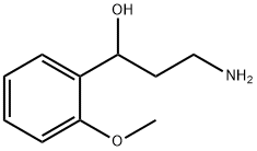 3-amino-1-(2-methoxyphenyl)propan-1-ol 结构式