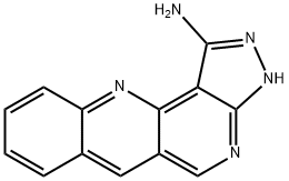 3H-苯并[B]吡唑并[3,4-H][1,6]萘啶-1-胺 结构式