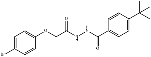 N'-[(4-bromophenoxy)acetyl]-4-tert-butylbenzohydrazide 结构式