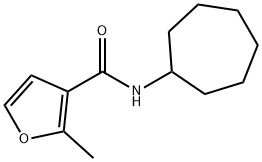 N-cycloheptyl-2-methylfuran-3-carboxamide 结构式