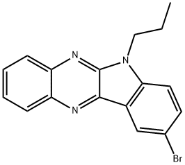 9-bromo-6-propyl-6H-indolo[2,3-b]quinoxaline 结构式