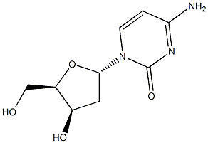 2(1H)-Pyrimidinone, 4-amino-1-(2-deoxy-.beta.-D-threo-pentofuranosyl)- 结构式